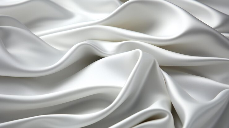Foto material de cetim liso e macio com uma textura brilhante ideal para conceitos de moda e luxo uma ilustração visualmente atraente e elegante