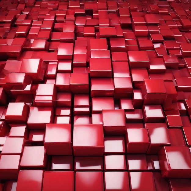 Material de fundo de cubo vermelho ai gerado