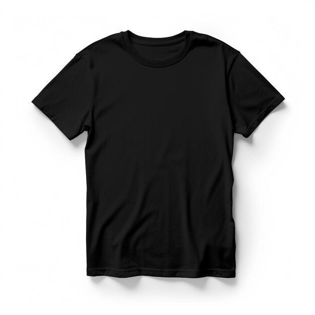 Material de maquete de camiseta preta