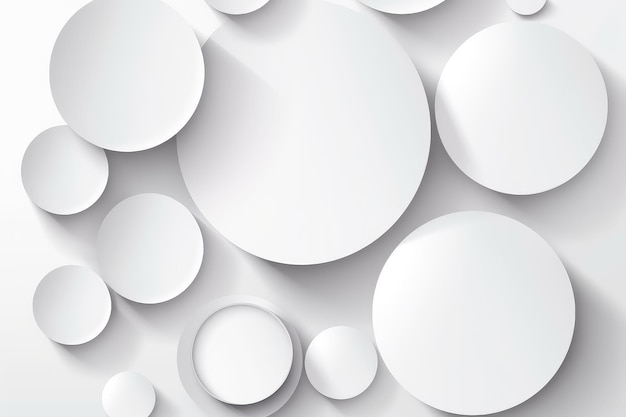 Material de fondo redondo blanco
