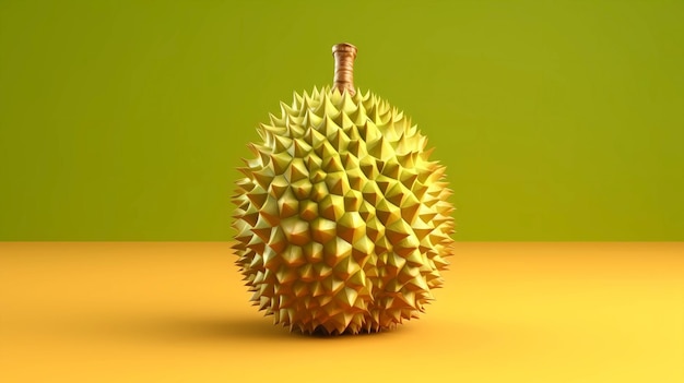 Material de ilustración de durian dibujado a mano