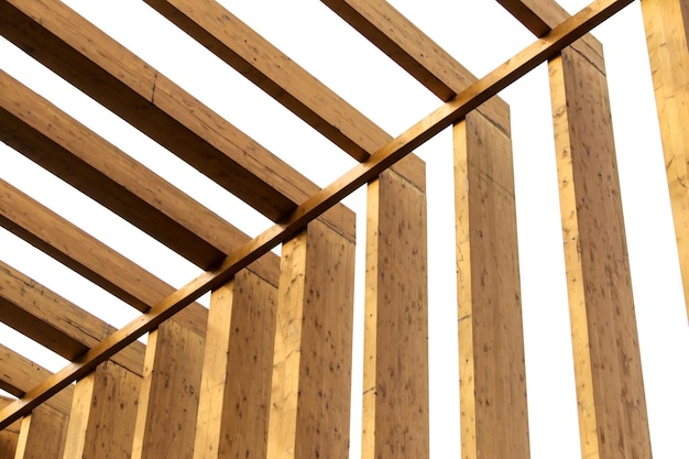 Foto materiales de construcción de tableros de madera