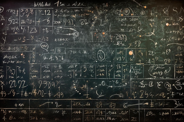 Mathematik-Hintergrund auf der Tafel