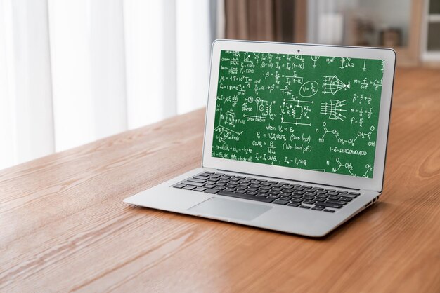 Mathematische Gleichungen und modische Formeln auf dem Computerbildschirm