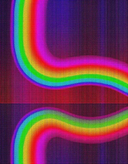 Matriz digital de arco iris de alta calidad y alta resolución