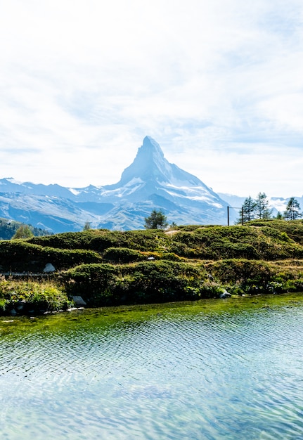 Matterhorn mit Leisee in Zermatt