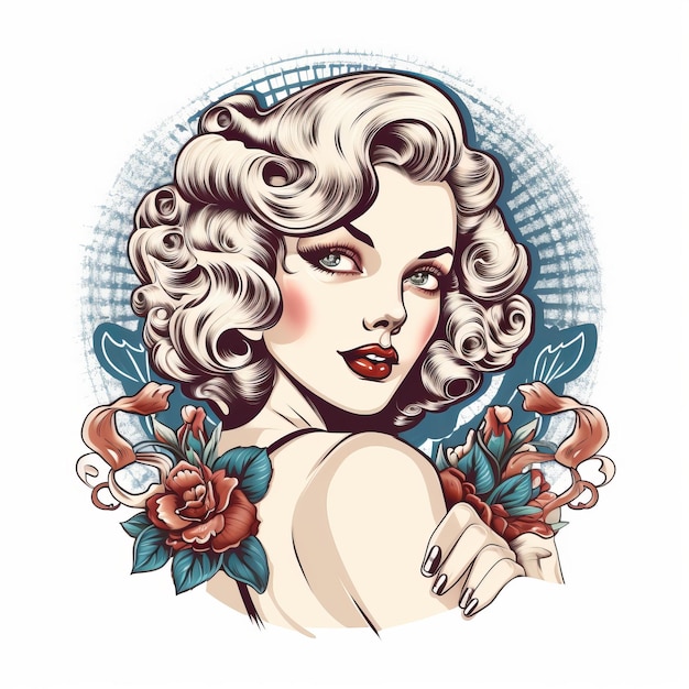 Matthew Vector Style Pin Up Retro 40s Chapa