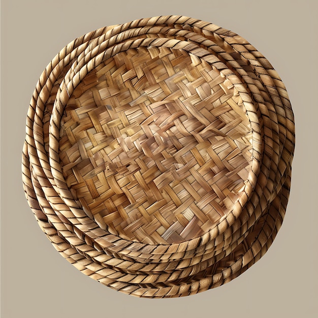 Matzah-Korb mit Textur aus Wicker Wicker-Collage-Effekt N Illustration Trend-Hintergrunddekor