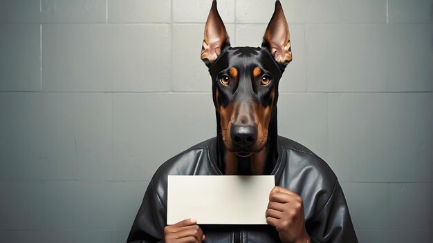 Foto mau doberman mau cão maquete maquete