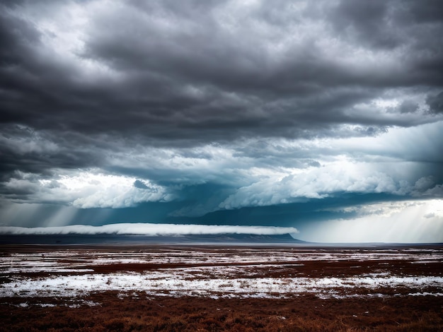 Foto mau tempo paisagem dramática