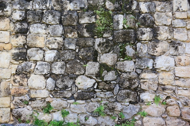 Mauer Mauerwerk Maya antike Stadt, abstrakter Hintergrund alte Steine Archäologiewand in Mexiko