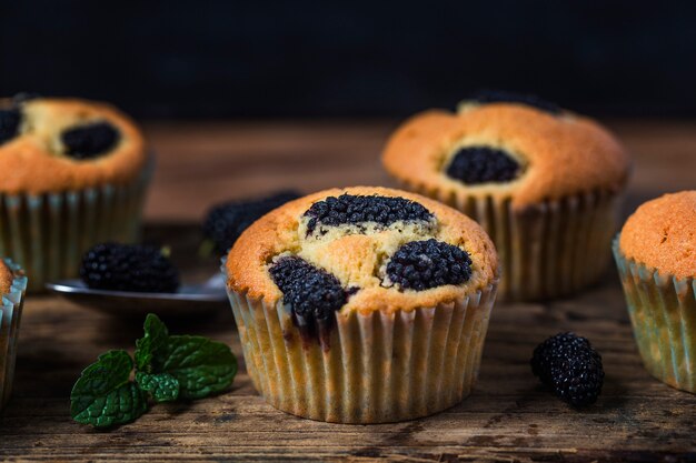 Maulbeer-Muffin-Kuchen