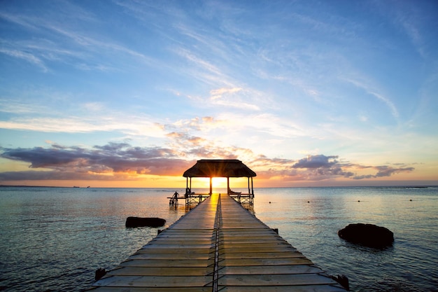 Mauritius-Sonnenuntergang