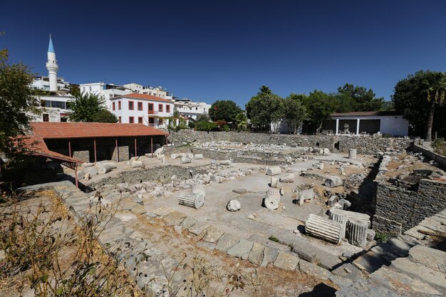 Mausoleo de Halicarnaso en la ciudad de Bodrum Mugla Turquía