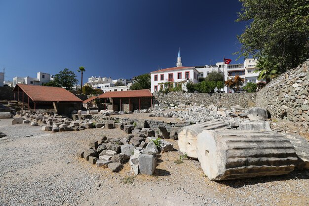 Mausoleo de Halicarnaso en la ciudad de Bodrum Mugla Turquía