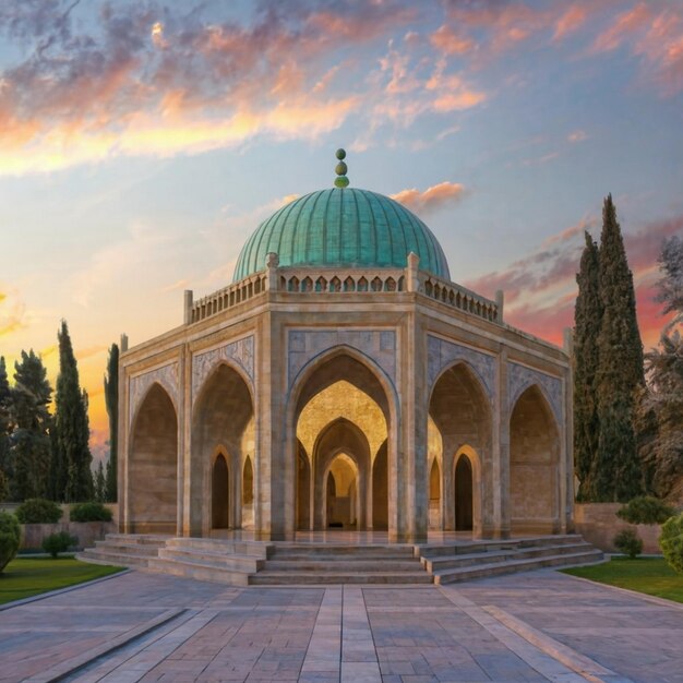 Foto mausoleo de siyavus pasha en el distrito de eyup sultan de estambul, turquía