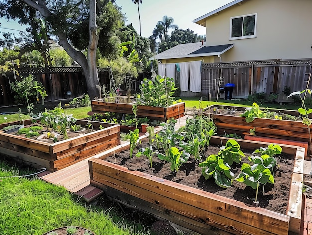 Maximizar o espaço Um guia para criar um jardim de legumes de quintal com camas elevadas em um R de 43 aspectos