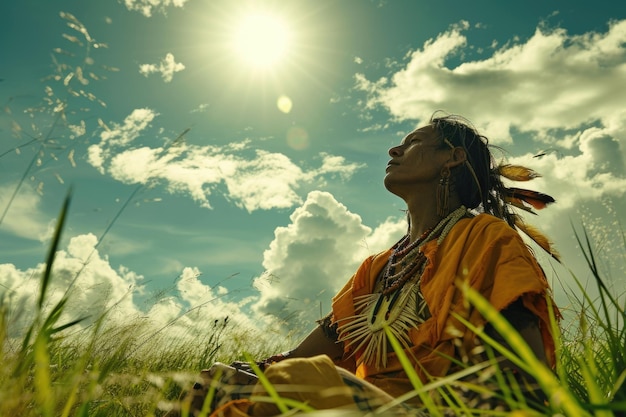 Maya um visual autêntico na rica tapeçaria da cultura dos povos maias mostrando a autenticidade atemporal de suas tradições, artesanato e modo de vida vibrante