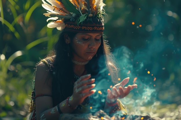 Maya um visual autêntico na rica tapeçaria da cultura dos povos maias mostrando o atemporal