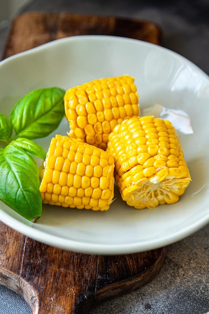 mazorca de maíz cocina hervida comida fresca comida merienda dieta en la mesa espacio de copia fondo de alimentos