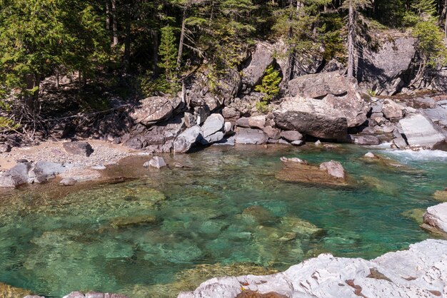 McDonald Creek no Parque Nacional Glacier