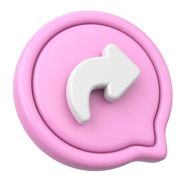 Me gusta compartir el icono de suscripción ilustración 3D