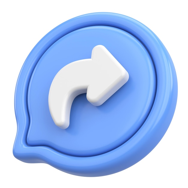 Me gusta compartir el icono de suscripción ilustración 3D