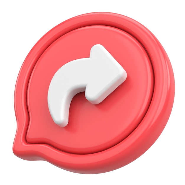 Me gusta compartir el icono de suscripción ilustración 3D