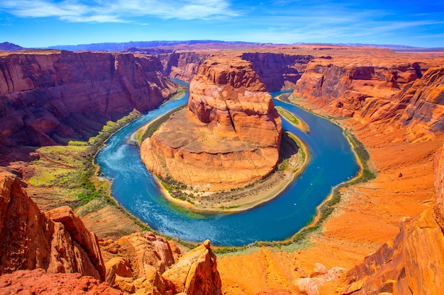 El meandro de Arizona Horseshoe Bend del río Colorado