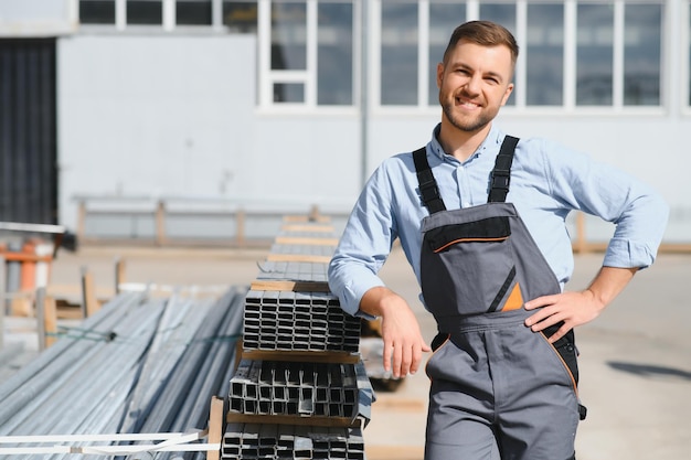 Mecânicos de fábrica masculinos ou engenheiro em uniformes de segurança estão trabalhando em máquinas de perfuração de metal em linhas de produção industrial manutenção mecânica da indústria de processamento de aço