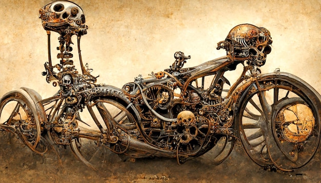 Mecanismo steampunk antiguo