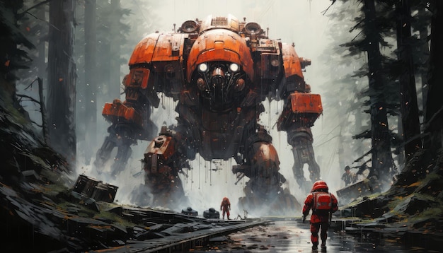 Mecha gigante