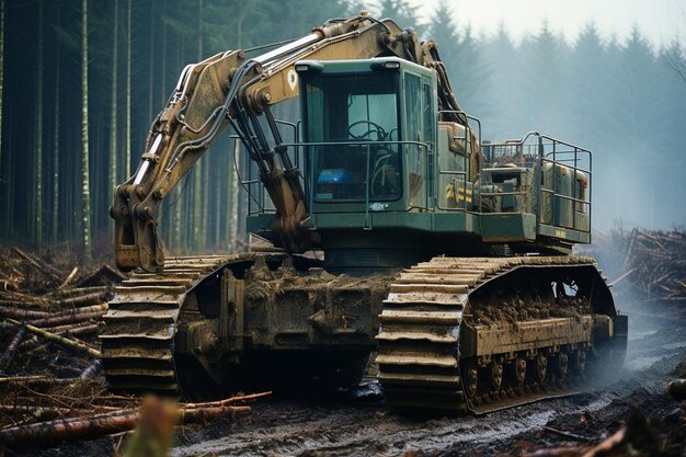 Foto mechanical forestry feller bunchers revolutionieren die holzindustrie best feller buncher bild