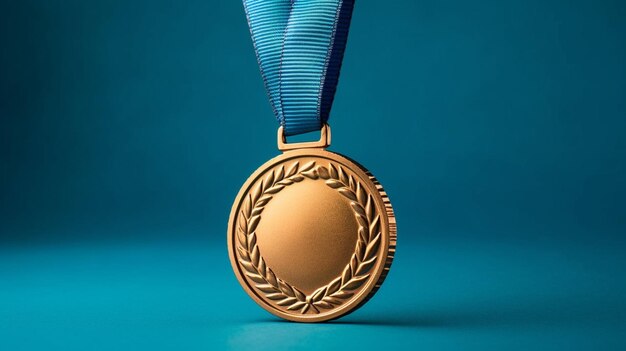 Una medalla de oro con IA generativa