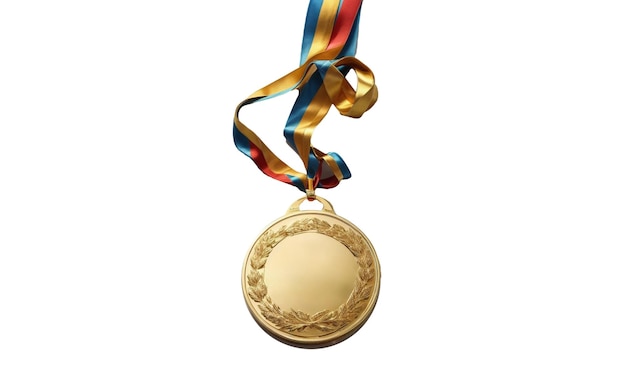Medalla de Oro de los Juegos Olímpicos en 3D aislada
