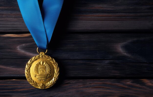 Foto medalla de plata en blanco creada con tecnología de ia generativa