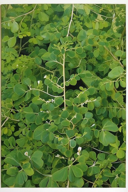 Foto medicamento à base de folhas de moringa