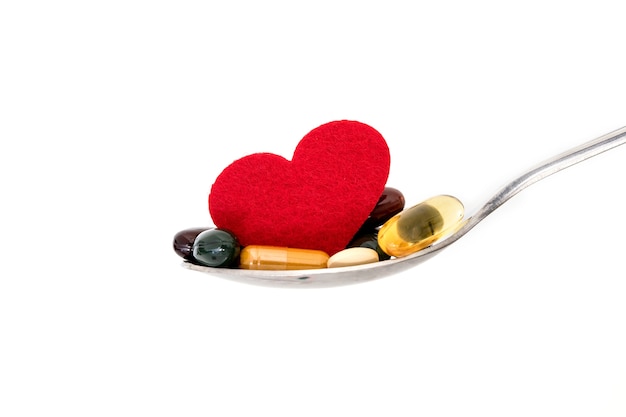 medicamentos de cardiología farmacéutica para el concepto de enfermedad de cuidado de la salud del corazón