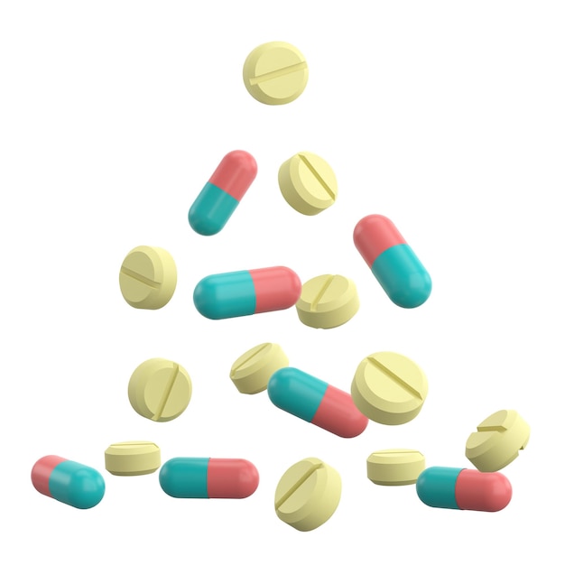 medicina, 3d, ilustración, 3d, interpretación