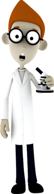 un médico con una bata de laboratorio blanca y una gorra negra