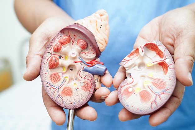 Médico de doença renal crónica com modelo de tratamento urologia do sistema urinário Estimado