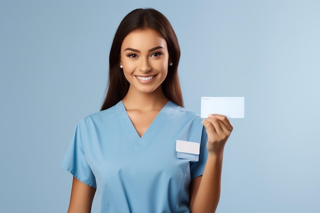 Foto médico hombre sosteniendo tarjeta de récord con una gran sonrisa en la cara ai generative