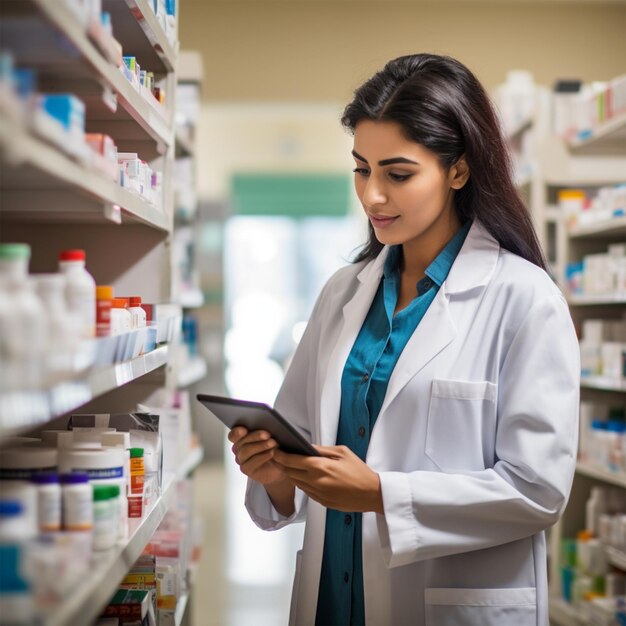 Un médico leyendo un informe en el hospital