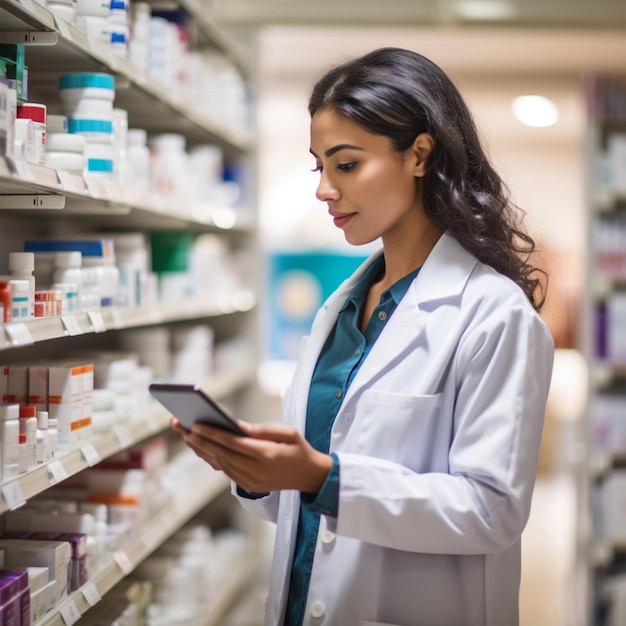 Un médico leyendo un informe en el hospital