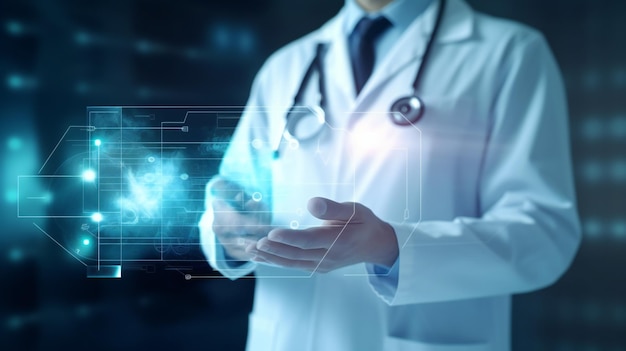 médico mantenga icono salud y registro médico electrónico