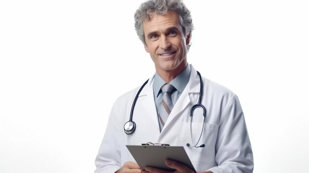 Foto médico de sexo masculino médico profesional médico médico telemedicina médico de práctica general