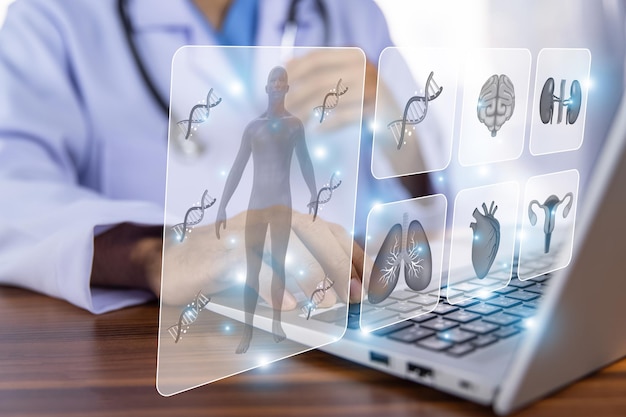 Los médicos utilizan computadoras de IA para investigar las características del cuerpo humano y el funcionamiento de los órganos internos con el fin de desarrollar métodos de tratamiento modernos