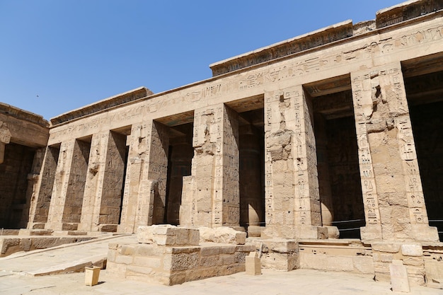 Foto medinet-habu-tempel in luxor, ägypten