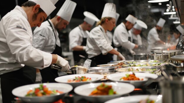 Foto en medio de la acalorada competencia, los cocineros también compartieron consejos y técnicas que fomentaban un sentido de