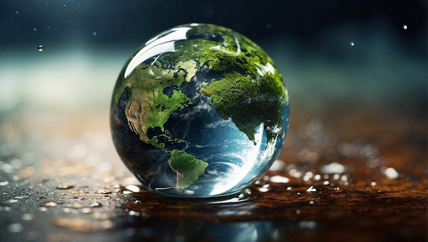 medio ambiente mundial globo verde